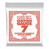 Ernie Ball - Corde simple en acier pour guitare électrique ou acoustique - .007