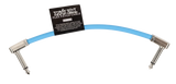 Câble de brassage flexible Ernie Ball - 6 pouces - Bleu