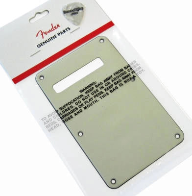 Plaque arrière Fender pour Fender Stratocaster, vert menthe, 3 plis, fente simple