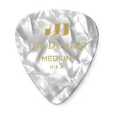 Dunlop - Celluloïd Pearloid Player Pack (paquet de 72) - Blanc moyen