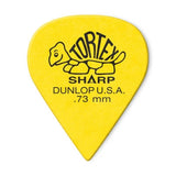 Dunlop - Tortex Sharp Picks Player Pack (12 Pack) - Yellow 0.73mm