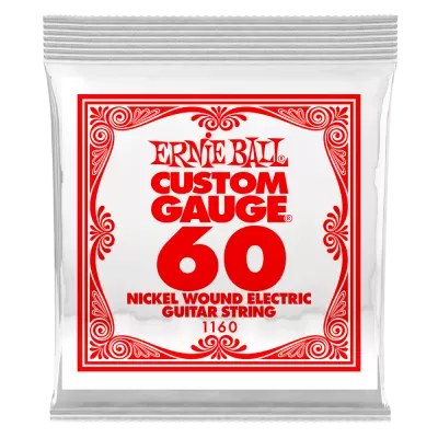 Corde de guitare simple filée nickel Ernie Ball - .060w