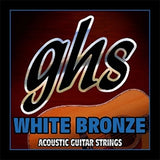 Cordes GHS - Cordes pour guitare électro-acoustique en bronze blanc - True Light