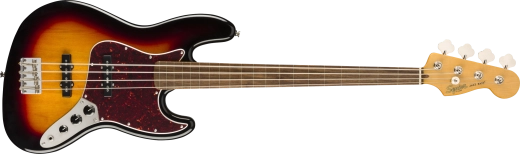 Squier - Classic Vibe 60s Jazz Bass Fretless, touche en laurier - Sunburst 3 tons