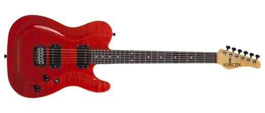 Schecter - Guitare électrique classique PT avec étui rigide - Inferno Burst