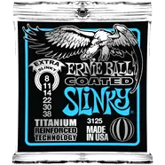 Ernie Ball - Raquette électrique en titane avec revêtement extra-slinky - 8-38