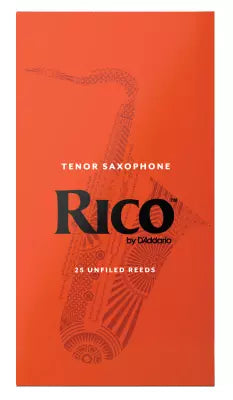Anches RICO de D'Addario - RKA2520 - Anches pour saxophone ténor - Taille 2, paquet de 25