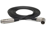 Câble d'interconnexion symétrique Hosa, XLR femelle vers XLR mâle coudé, 3 m