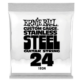 Corde simple pour guitare électrique en acier inoxydable Ernie Ball - .024