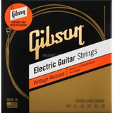 Gibson - Cordes de guitare électrique Vintage Reissue - Ultra Light 9-42