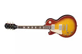 Epiphone - Guitare électrique Les Paul Standard 50s Figured avec housse - Cherry Sunburst délavé (gaucher)