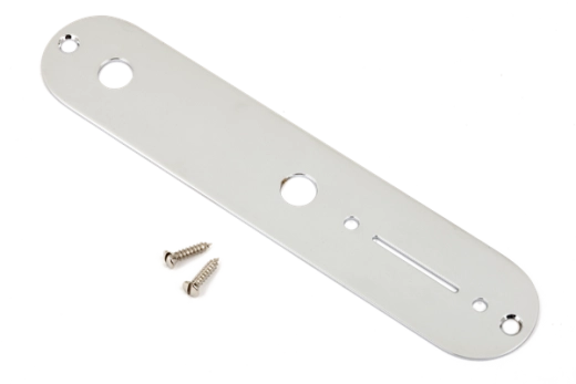 Fender - Vintage Telecaster Control Plate 2-Hole - Chrome