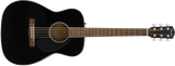 Fender - CC-60S Concert Acoustic Guitar Starter Pack - Black