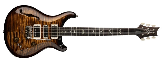 PRS Guitars - Guitare électrique semi-creuse spéciale avec étui rigide - Black Gold Wraparound Burst