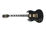 Epiphone - Guitare électrique SG Custom avec housse - Ébène (gaucher)