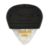 Fender - Médiators Mojo Grip, en celluloïd, lot de 3 - Blanc Moto, taille moyenne