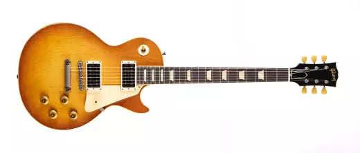Gibson Custom Shop - Guitare électrique Murphy Lab Heavy Aged Les Paul Standard Figured Plain Top de 1958 - La beauté de l'éclat