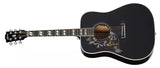 Gibson - Hummingbird Standard Acoustic/Electric Guitar with Hardshell Case - Ebony (Left Handed)