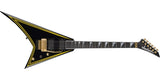 Jackson Guitars - Série MJ Rhoads RR24MG, touche en ébène - Noir avec rayures jaunes