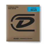 Dunlop - Cordes pour basse à filet plat en acier inoxydable, diapason long - 30-125 - 6 cordes