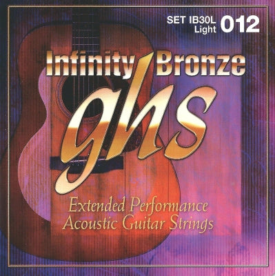 Cordes GHS - Jeu de cordes pour guitare acoustique Infinity Bronze - Léger