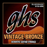 Cordes GHS - Cordes de guitare acoustique bronze vintage - Bluegrass