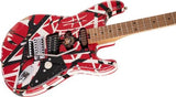 EVH - EVH Striped Series Frankie, Maple Fingerboard - Red/White/Black Relic 5107900503