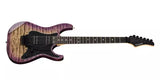 Kramer - Guitare électrique Volante Quilt HHFR avec housse - Ultraviolet Burst