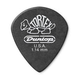 Dunlop - Tortex Pitch Black Jazz III Guitar Picks (12 Pack) - 1.14mm