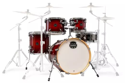 Mapex - Pack de 5 cartouches Armory (20, 10, 12, 14, SD) - Rouge Onyx Burst
