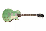 Epiphone - Guitare électrique Les Paul Standard 50s Figured avec housse - Vert écume de mer