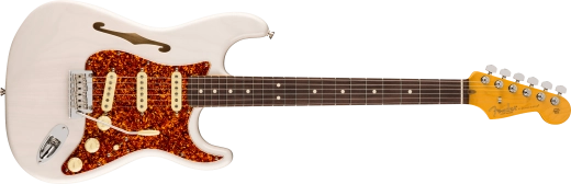 Fender - American Professional II Stratocaster Thinline, touche en palissandre avec étui - Blanc blond