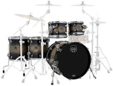 Mapex - Pack de 5 fûts Saturn VI Studioease (22, 10, 12, 14, 16) - Black Ink Burst