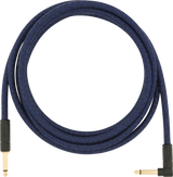 Fender - 10 Festival Pure Hemp Instrument Cable, Straight/Angle - Blue Dream