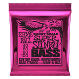 Cordes Ernie Ball Super Slinky Short Scale pour guitare basse, 40-100
