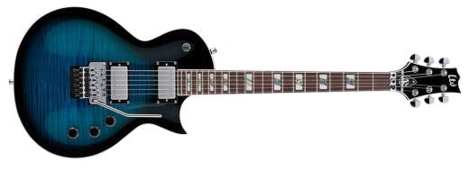 ESP Guitars - Guitare électrique Signature LTD AS-1 Alex Skolnick avec étui - Black Aqua Sunburst