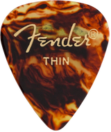 Fender - Médiators de guitare classiques en celluloïd imitation écaille de tortue, forme 351 - Fins (paquet de 144)