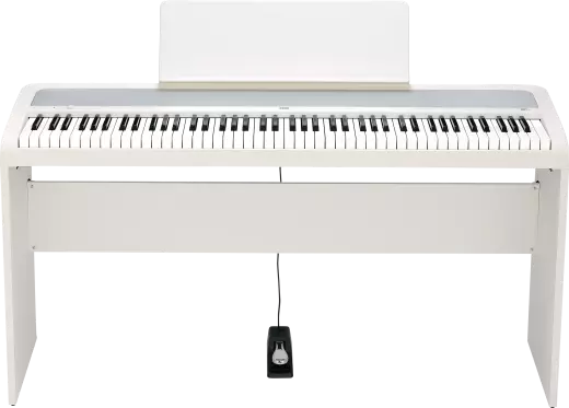 Korg - B2+ Digital Piano with Stand and Pedal - White