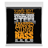 Cordes de basse Ernie Ball en acier inoxydable Slinky - Hybride .045-.105