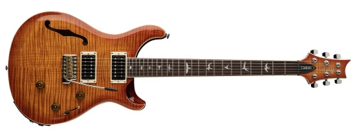 PRS Guitars - Guitare électrique piézo semi-creuse SE Custom 24 avec housse - Vintage Sunburst
