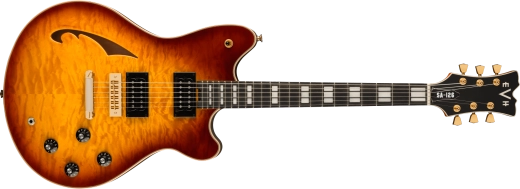 EVH - SA-126 Guitare électrique spéciale en érable matelassé avec étui - Tobacco Sunburst