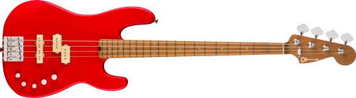 Charvel Guitars - Basse San Dimas PJ IV Pro-Mod, touche en érable caramélisé - Rouge Ferrari satiné