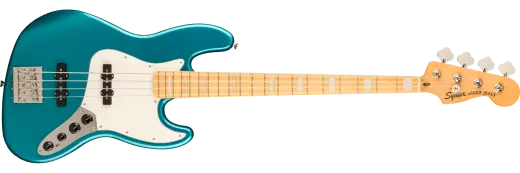 Squier - Classic Vibe Active 70s Jazz Bass, touche en érable - Turquoise océan