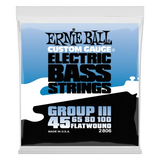 Ernie Ball - Cordes pour basse à filets plats Groupe III - .045-.100