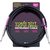 Ernie Ball - 10 Straight/Straight Instrument Cable - Black