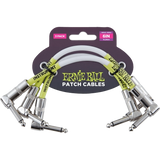Ernie Ball - 6 Angle/Angle Patch Cable 3-Pack - White