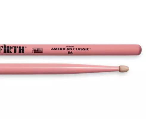 Vic Firth - 5A American Classic (Hickory/Wood Tip) - Pink