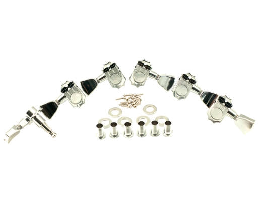 Kluson - Kit de mécaniques 3+3 Revolution - Chrome