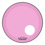 Peau de grosse caisse Remo - Powerstroke P3 Colortone avec 5 trous décalés - Rose - 20