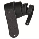 Sangle PRS Guitars en cuir avec motif oiseaux - Noire